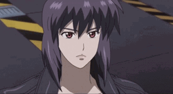 Ghost In The Shell Anime Smiling Kusanagi GIF