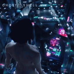 Ghost In The Shell Iconic Falling Kusanagi Scarlett GIF