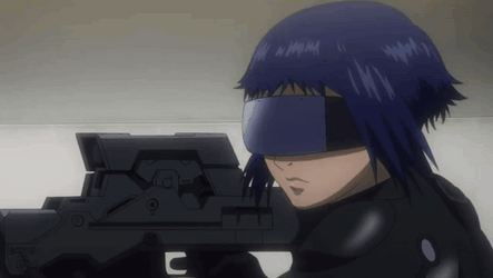 Ghost In The Shell Kusanagi Attacking GIF