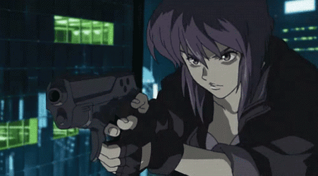 Ghost In The Shell Precise Kusanagi Gun Shoot GIF