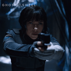Ghost In The Shell Scarlett Holding Gun GIF
