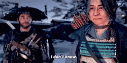 Ghost Of Tsushima I Don't Know GIF