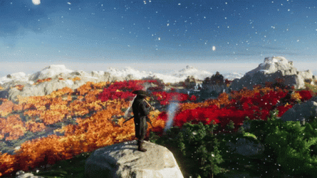 Ghost Of Tsushima Jin Sakai Snow GIF