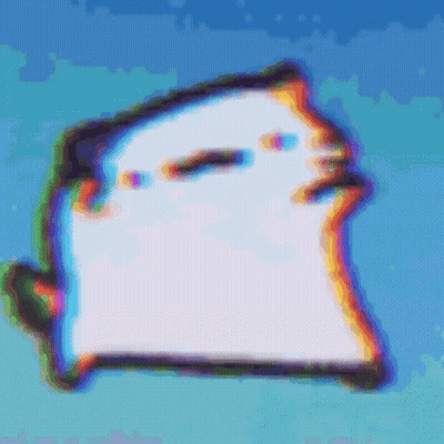 Ghost On Blue Background GIF