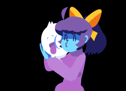 Ghost Pet Hug Cute Kiss 3D Animation GIF