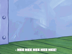 Ghost Planton Gasps Hee Hee Spying Mr Krabs GIF