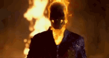 Ghost Rider Looking Down GIF