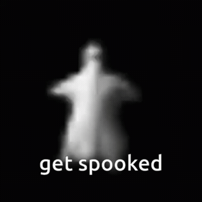 Ghost Saying Get Spooked GIF
