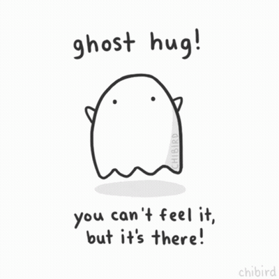 Ghost Saying Ghost Hug GIF