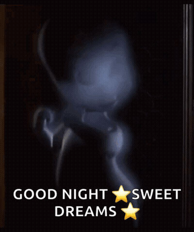 Ghost Saying Good Night Sweet Dreams GIF