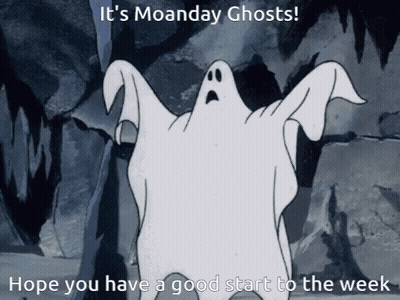 Ghost Saying Moanday Ghosts GIF