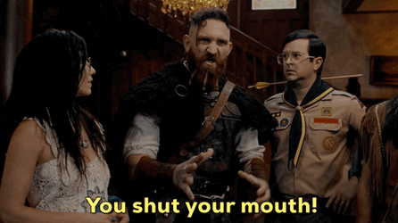 Ghost Shut Your Mouth GIF