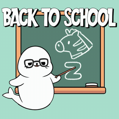 Ghost Standing In Front Of Blackboard GIF