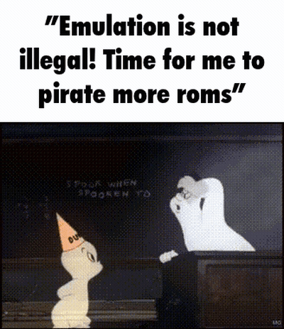 Ghost Talking To Ghost Wearing Party Hat GIF
