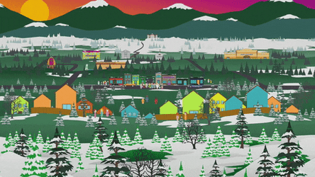 Ghost Town From South Park TV Show GIF