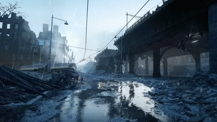 Ghost Town On Rainy Day GIF