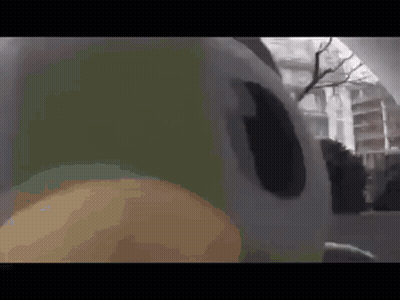 Ghost Walking Through Tunnel In Park Video Game GIF