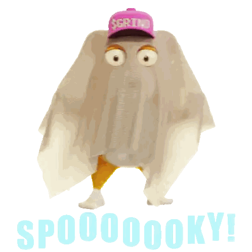 Ghost Wearing Pink Grind Hat Sticker