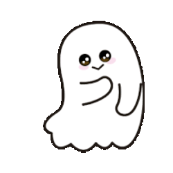 Ghost White Sticker GIF