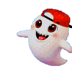 Ghost With A Heart Eyes Popping Out And Tongue Out As Fall In Love Halloween Sticker GIF