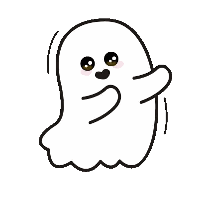 Ghost With Mustache Sticker