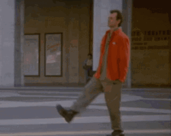 Ghostbusters Peter Venkman Skipping GIF