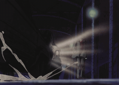 Ghostly Figure In Dark Room GIF