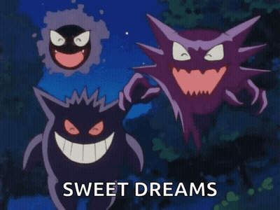 Ghosts Cartoon Saying Sweet Dreams GIF
