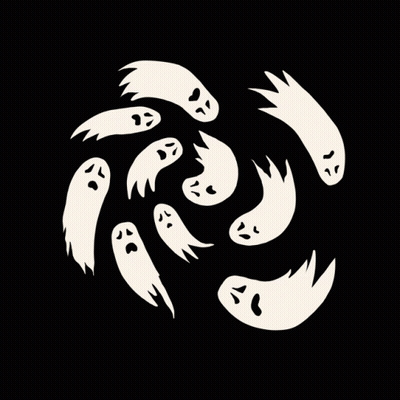 Ghosts Flying In A Circle GIF