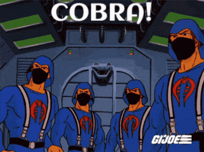 Gi Joe Soldiers In Blue Uniforms GIF