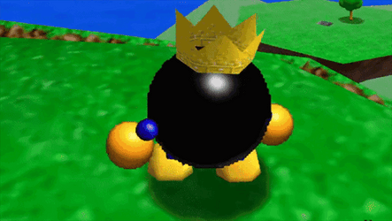 Giant Bomb Chase Mario Running GIF