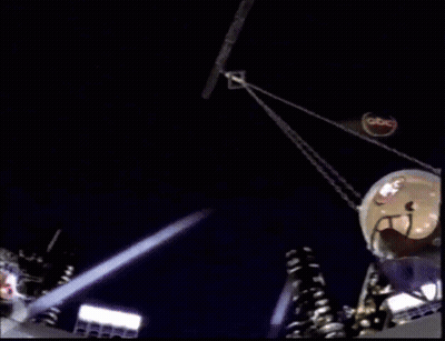 Giant Donut Thrown In Ring With TNTFS Sign GIF