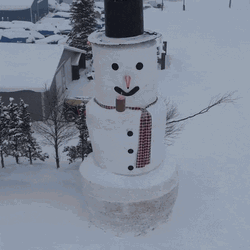 Giant Frosty The Snowman  GIF