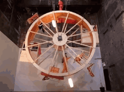 Giant Hamster Wheel In Orbit Art GIF