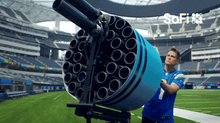 Giant Machine Gun Bad Aim GIF