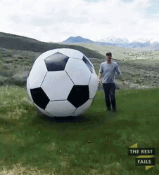 Giant Soccer Ball Fail