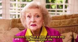 Giant Wine A Day Betty White GIF