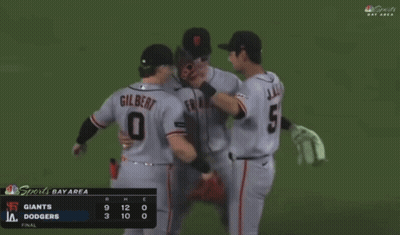 Giants And Dodgers Baseball Game GIF