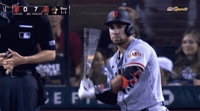 Giants Baseball Player Swinging Bat GIF