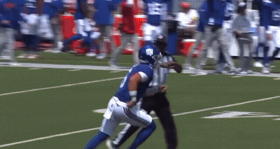 Giants Football Player Being Tackled GIF