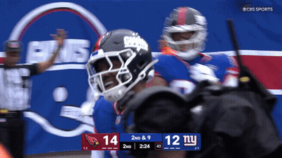 Giants Vs Cardinals Football On CBS Sports GIF