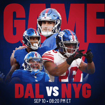 Giants Vs NYG Game Poster GIF