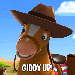 Giddy Up Hampton GIF