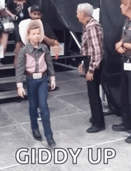 Giddy Up Young Boy GIF