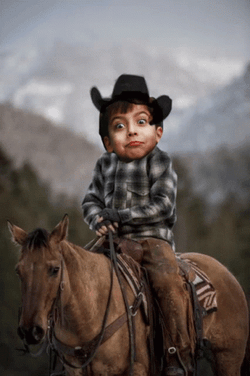 Giddy Up Young Kid GIF