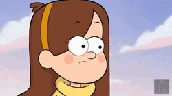 Gideon Gleeful Touches Mabel's Face GIF