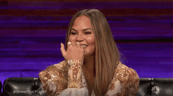 Giggle Covering Laughter Chrissy Teigen GIF