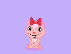 Giggle Happy Tree Friends Pink Squirrel GIF