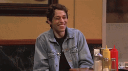 Giggle Shy Laughter Pete Davidson GIF
