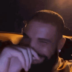 Giggling Laughing Drake Driving GIF